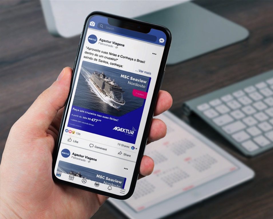 Artes para anúncios no Facebook, Instagram, LinkedIn ou Twitter