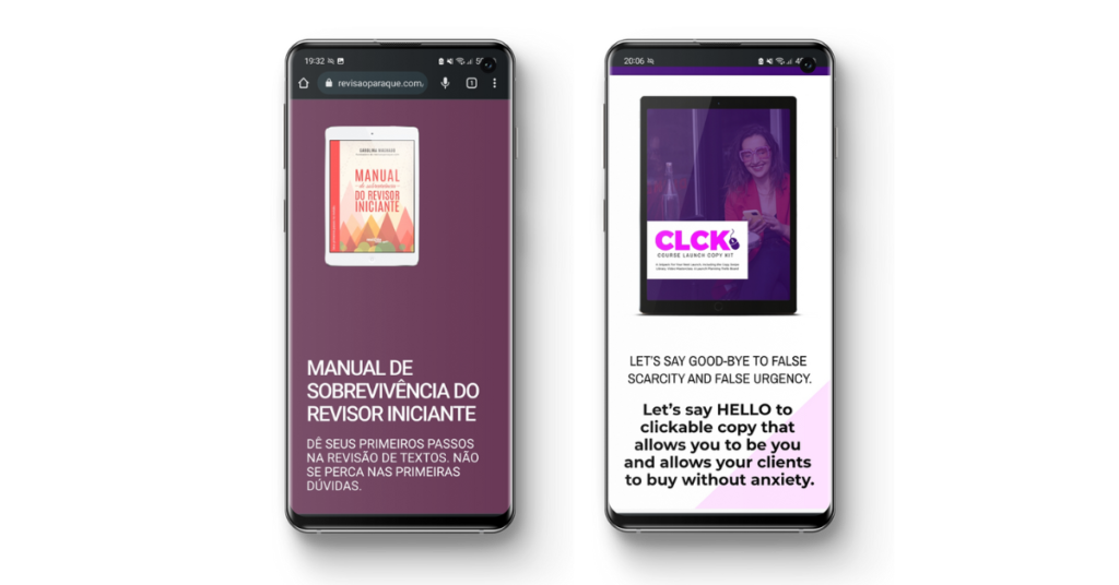 Exemplo de ebooks produzidos por freelancers